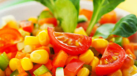 Lettuce Corn and Tomato Salad Recipe